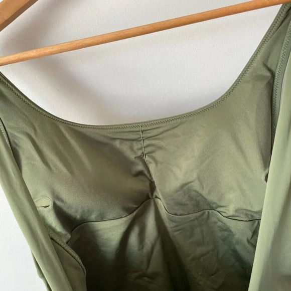 Zara  Olive Green Classic One Piece Swimsuit Size XL - Picture 7 of 10